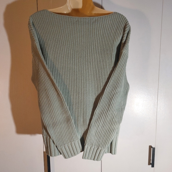 Ribbed, boat neck pullover. - Picture 6 of 6